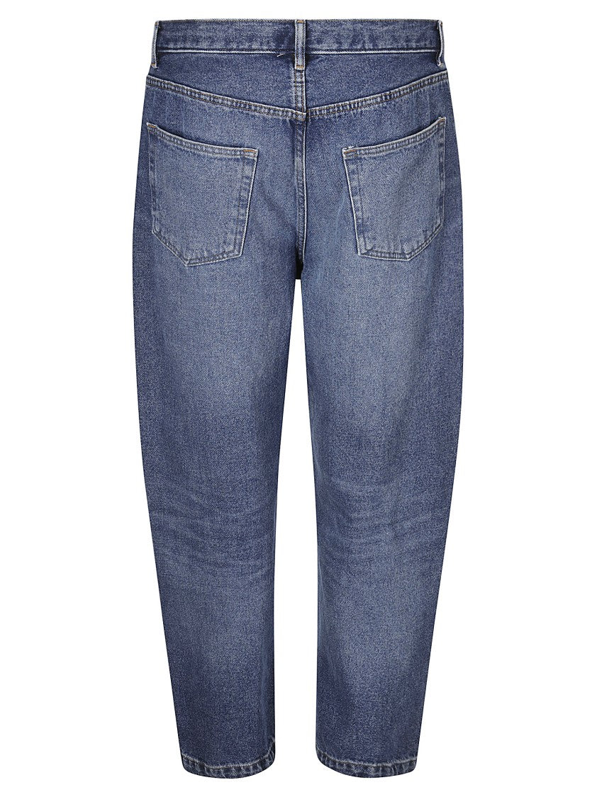 A.P.C. Medium Wash Wide Leg Jeans