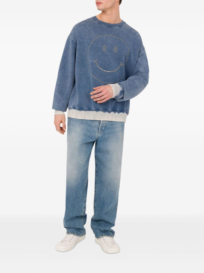 Moschino Washed Blue Sweatshirt