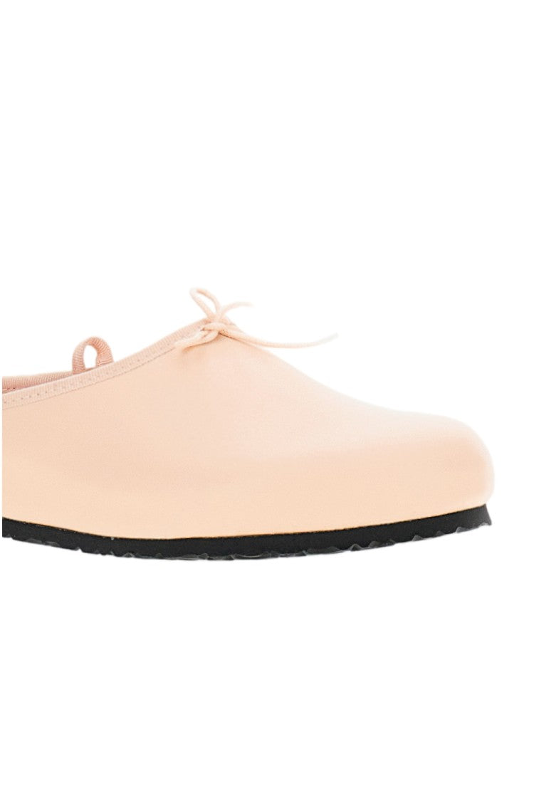 Birkenstock Gingham Print Opera Mules With Ankle Ribbons
