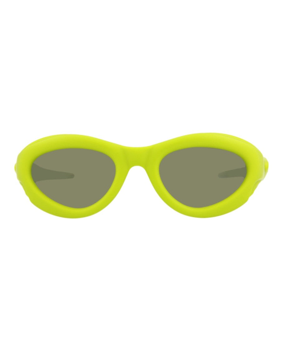 Bottega Veneta Oval-Frame Injection Sunglasses With Protective Case