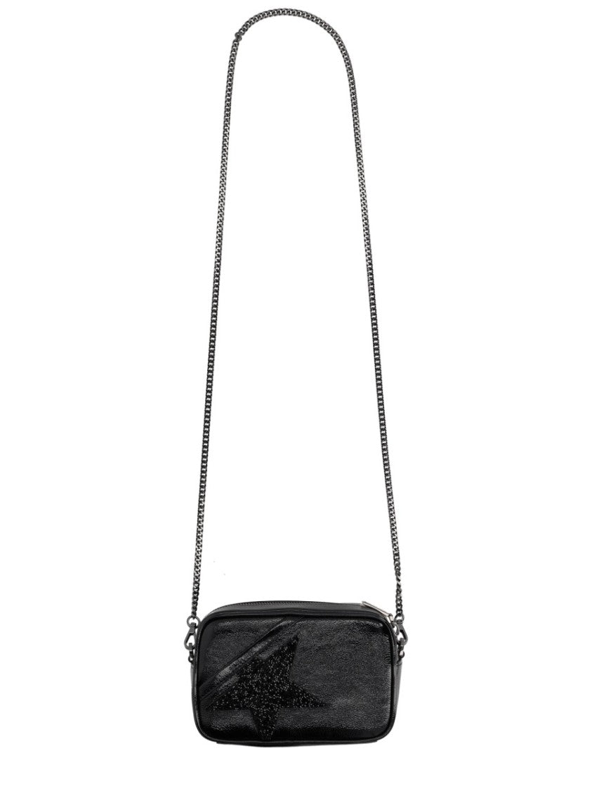 Golden Goose Mini Star Cow Leather Crystal Shoulder Bag