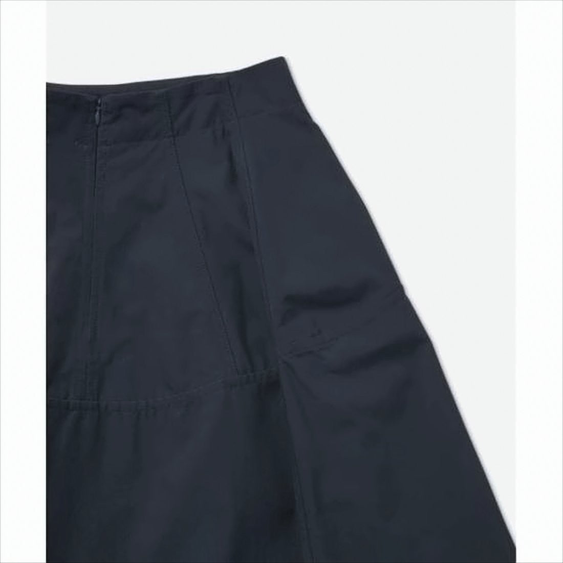 Bottega Veneta Flared Black Midi Skirt With Panel Detailing And Concealed Zipper