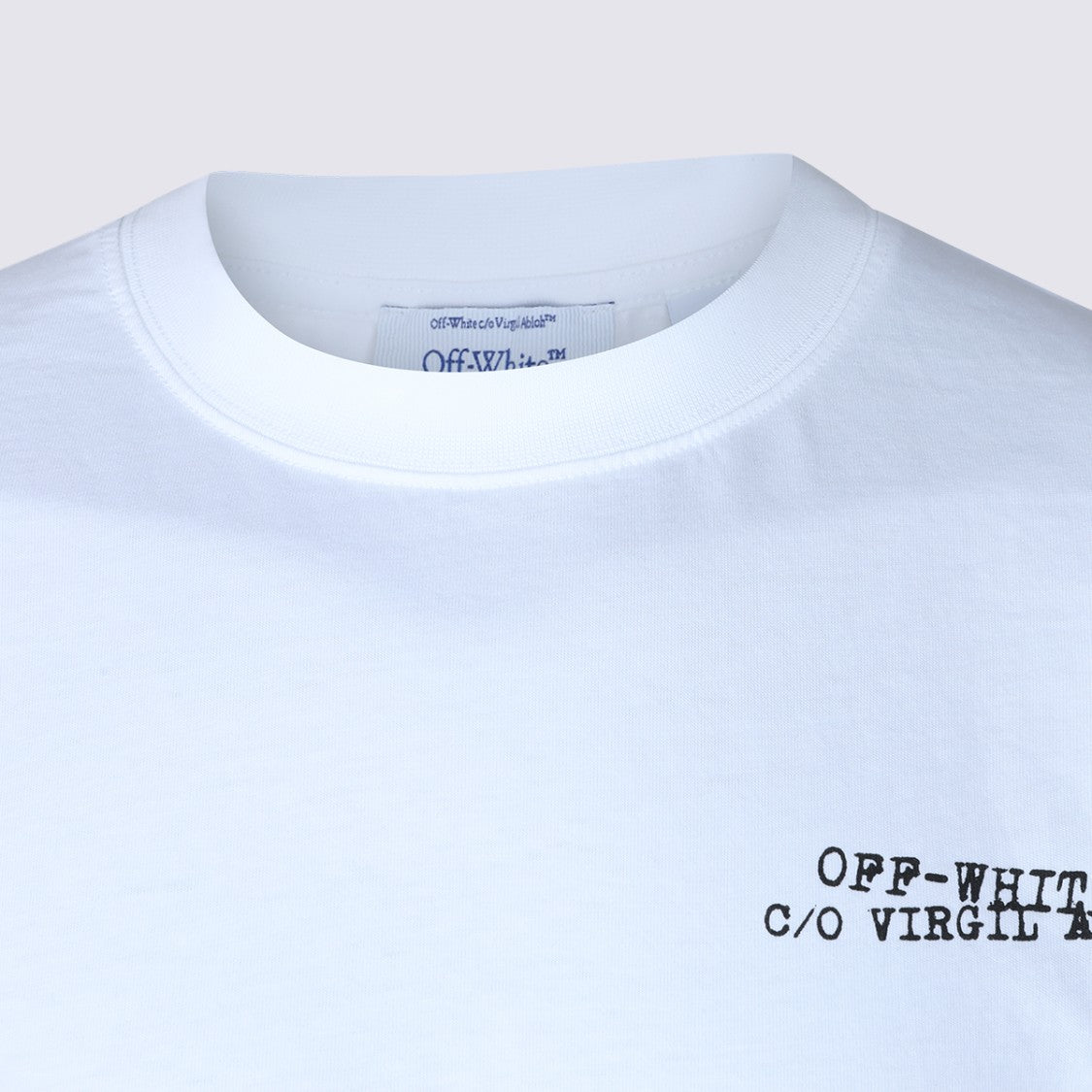 Off-White White Short-Sleeve T-Shirt With Abstract Design