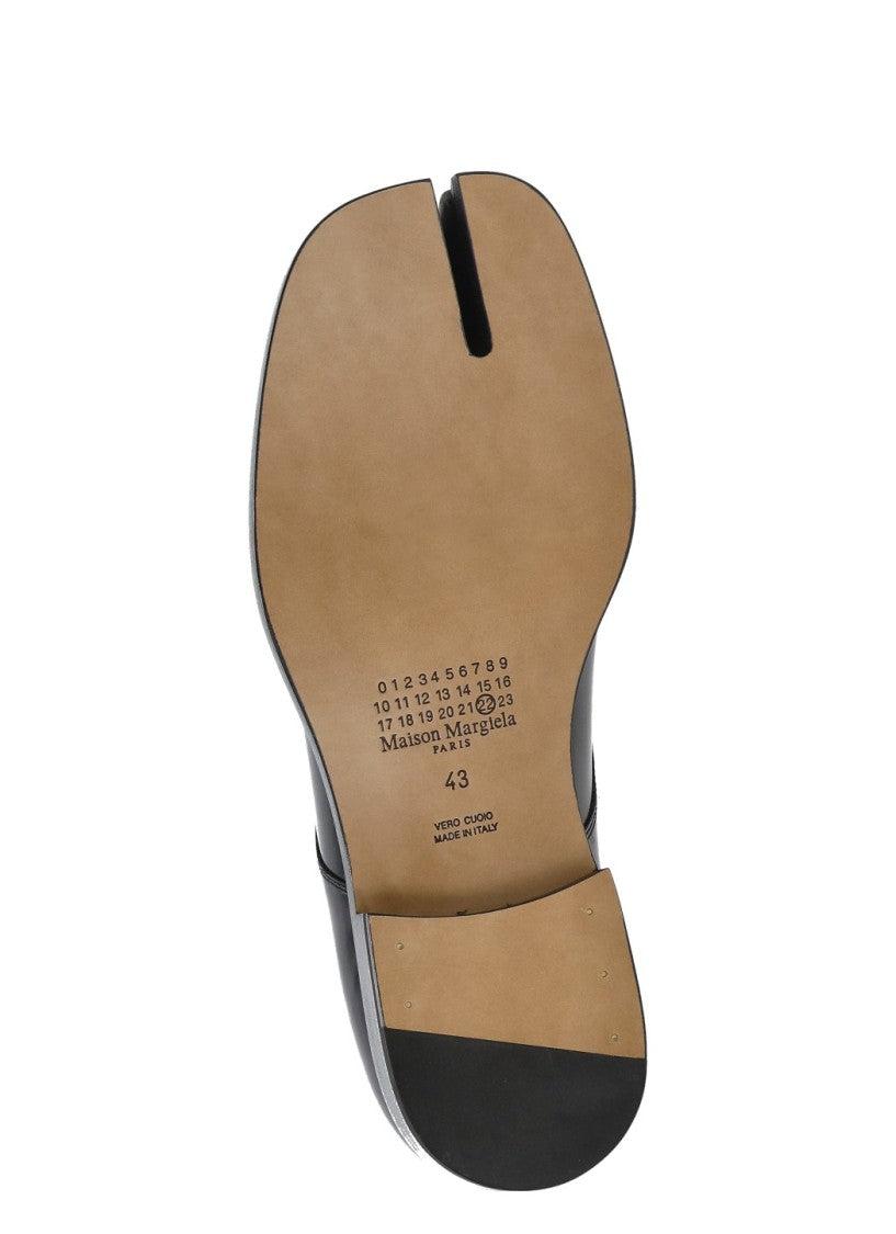 Maison Margiela Black Tabi Toe Patent Leather Brogues
