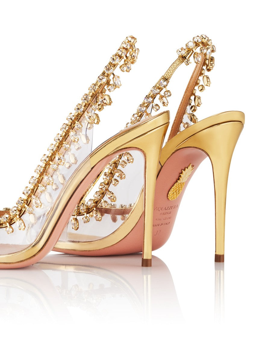 Aquazzura Temptation Crystal Sandal 105