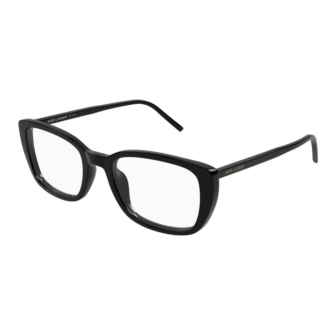 Saint Laurent Bold Rectangular Frame Eyeglasses In Recycled Acetate