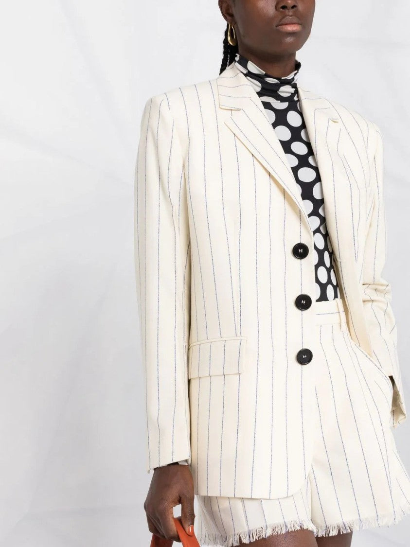 Marni Striped Virgin-Wool Blazer