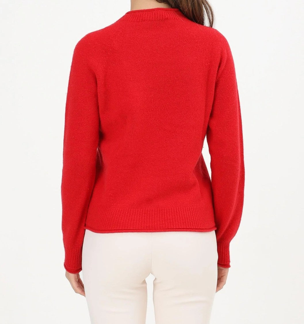 Lacoste Seamless Red Knit Sweater