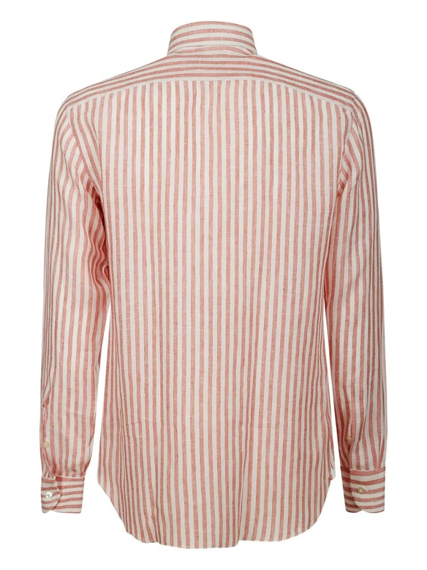 Borriello Napoli Tailored Fit Button-Down Shirt With Pointed Collar