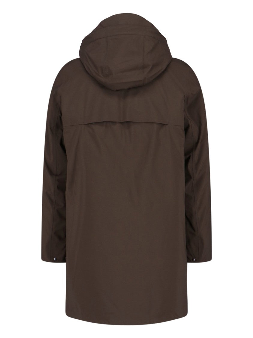 K-Way Padded Green Jacket With High Collar