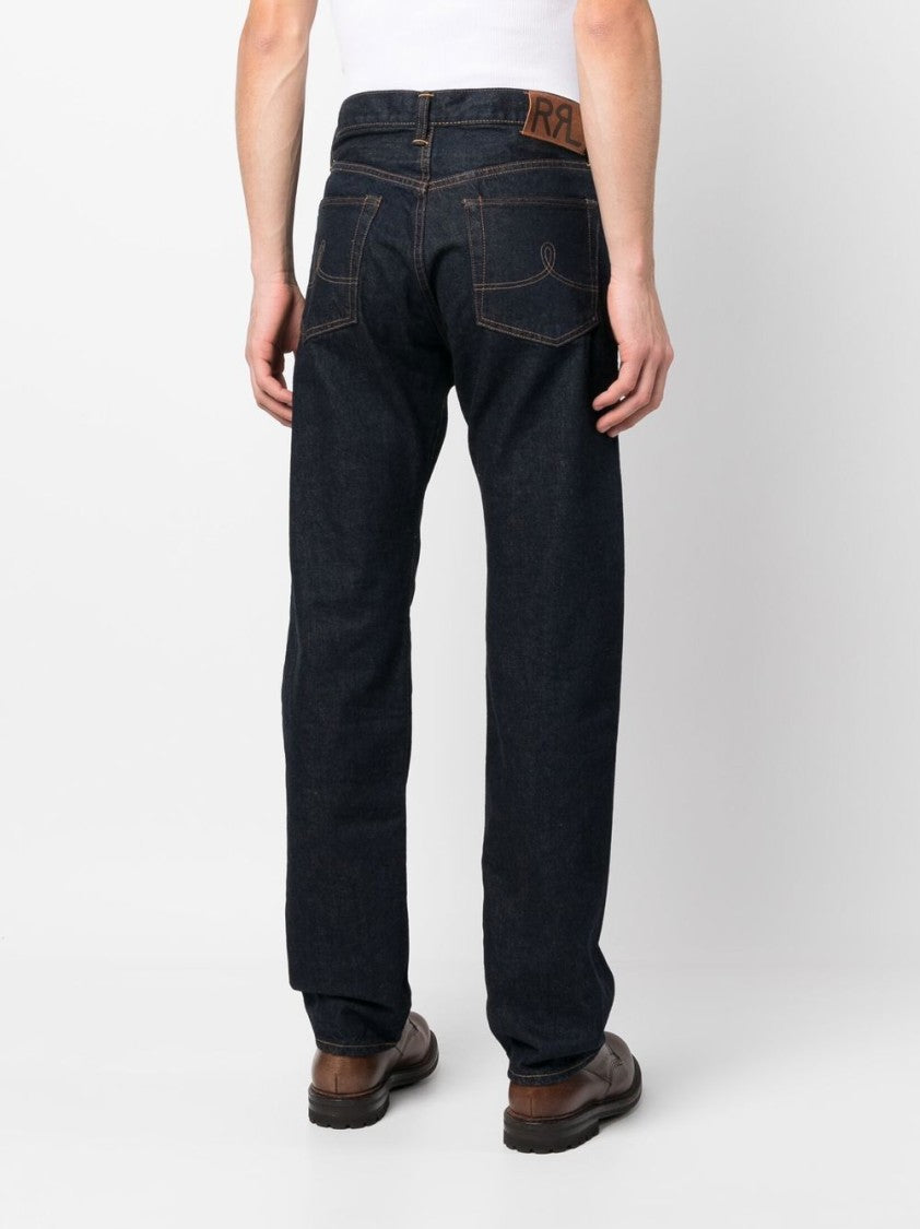 Polo Ralph Lauren Straight Leg Indigo Jeans With Five-Pocket Styling