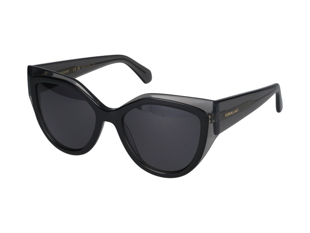 Salvatore Ferragamo Sunglasses Salvatore Ferragamo Sf2004s 024 Transparent Grey/Black 53/18/140
