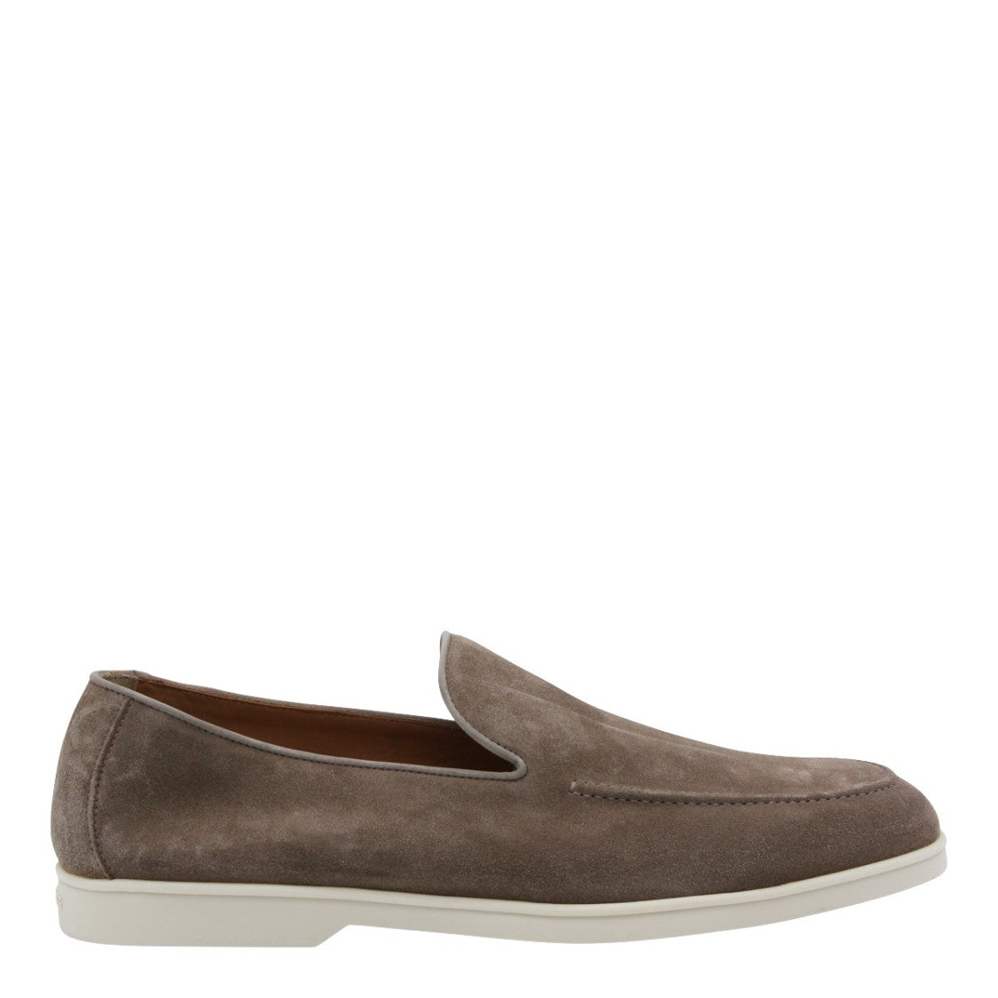 Doucal's Matte Black Flat Loafers
