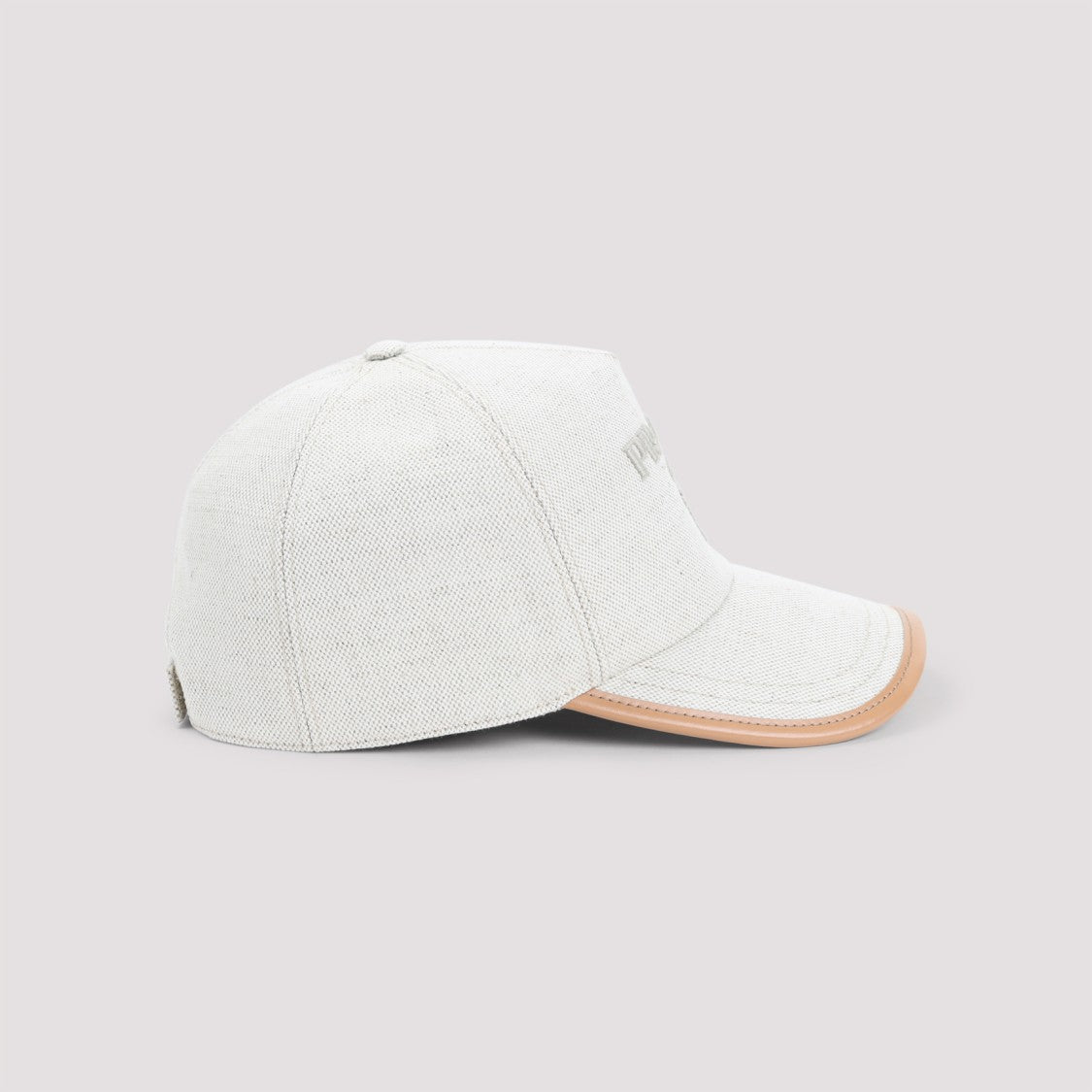 Prada Natural White Cotton Baseball Hat
