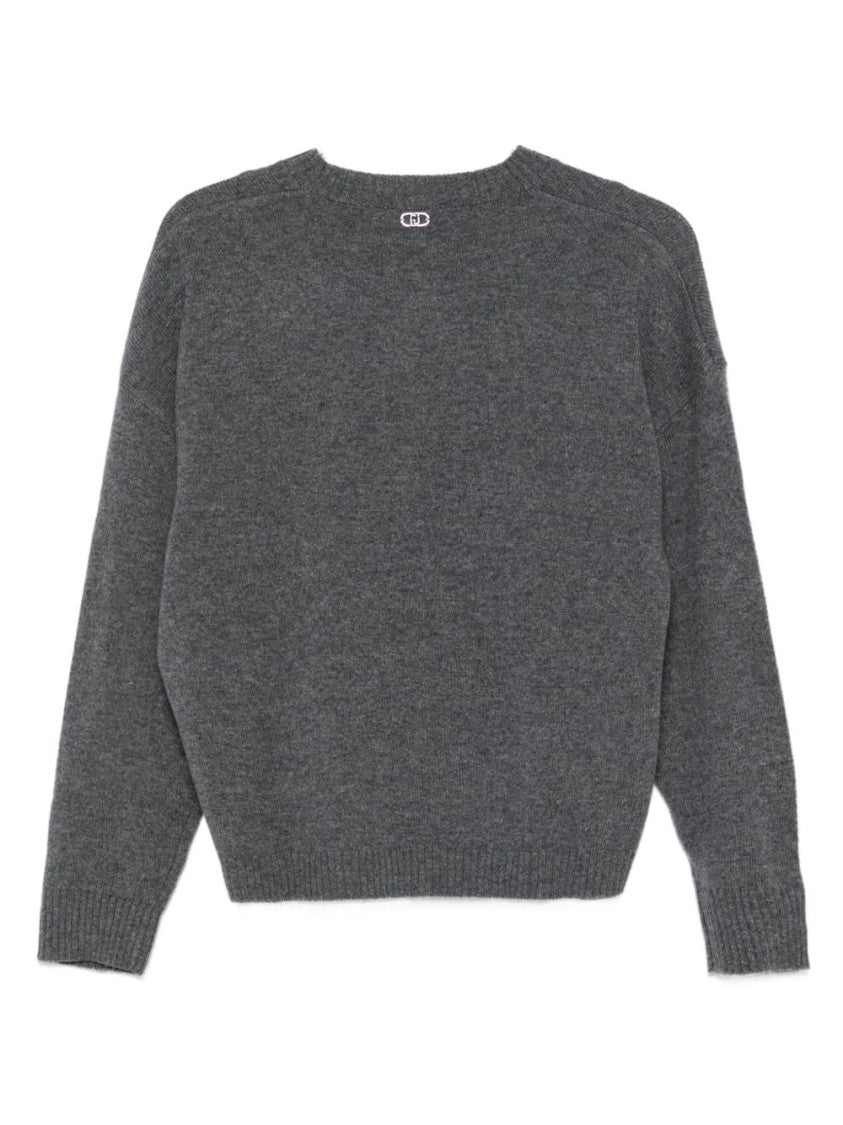 Liu Jo Textured Wool Knit Sweater