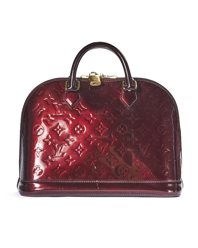 Louis Vuitton Alma Pm Patent Leather Amaranth