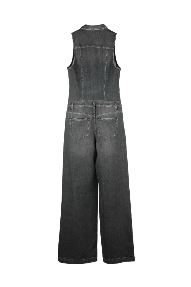 Diesel Denim Jumpsuit Tight Fit - Grey