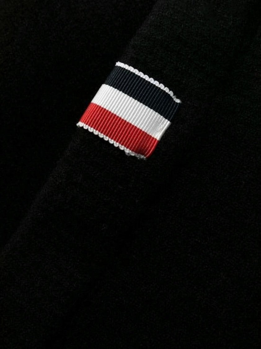 Thom Browne Ribbed Wool Leggings With Signature Stripes By Thom Browne