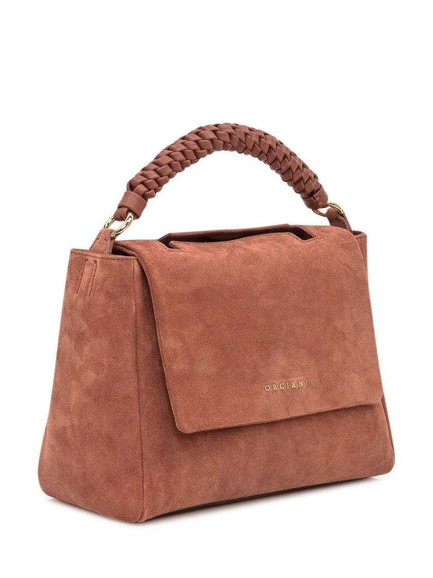 Claudio Orciani Structured Calf Leather Tote Bag With Top Handle