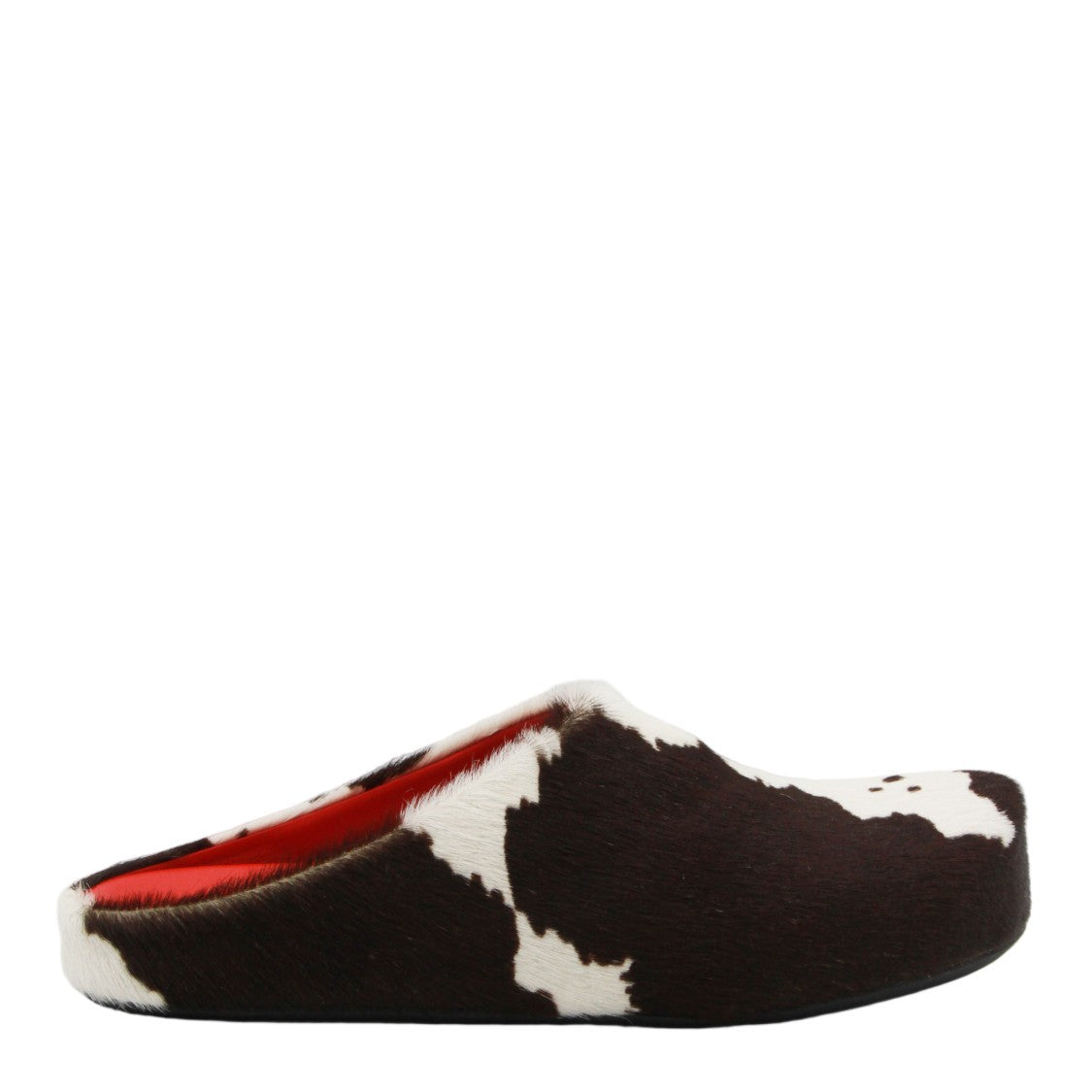 Marni Slip-On Sandals With Bold Cowhide Pattern