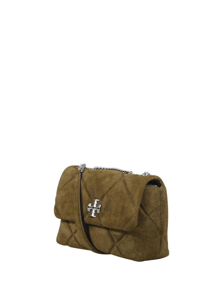 Tory Burch Kira Diamond Quilt Suede Small Convertible Shoulder Bag
