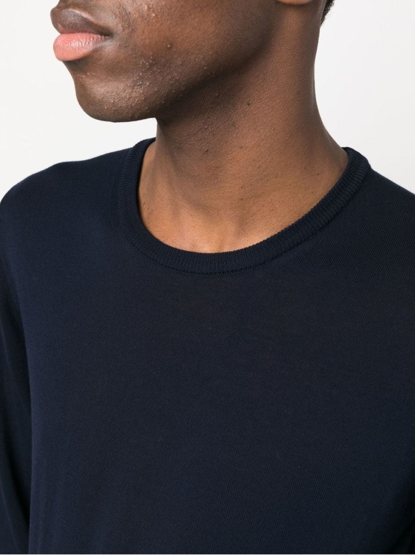 Roberto Collina Crew Neck Black Sweater