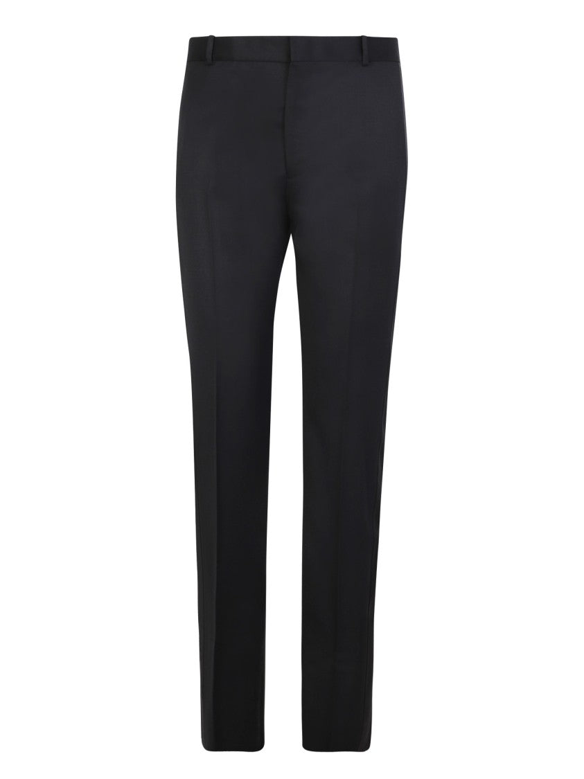 Alexander Mcqueen Black Wool Trousers