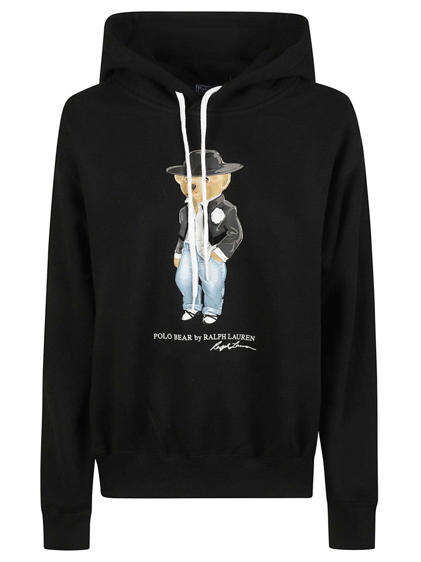 Polo Ralph Lauren Bear Print Cotton-Blend Hoodie