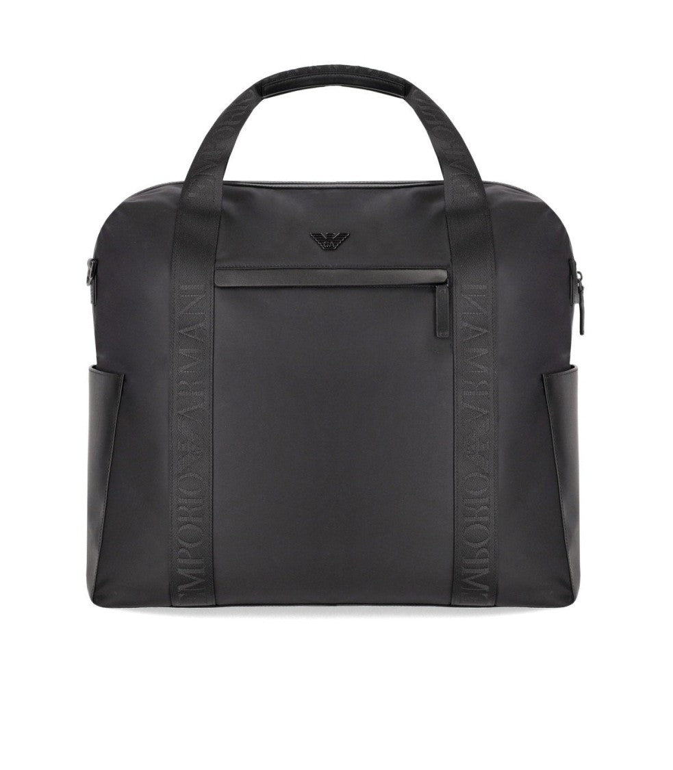 Emporio Armani Nylon Black Duffle Bag