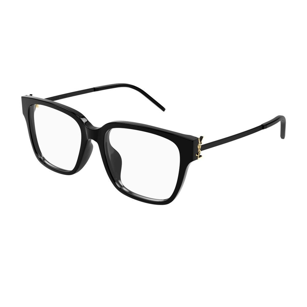 Saint Laurent Sl M48o_A/Fn Linea Monogram Square Black Acetate Optical Glasses