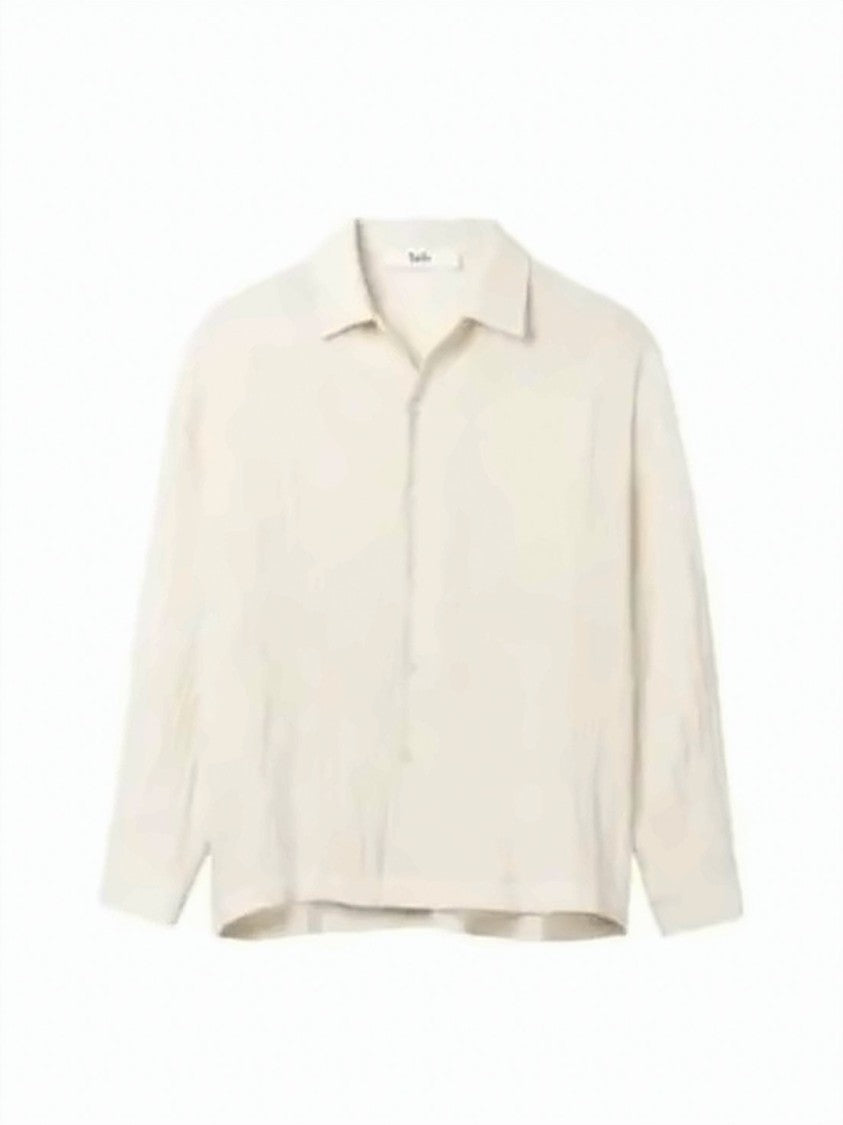Séfr Relaxed Fit Long-Sleeve Shirt With Classic Collar