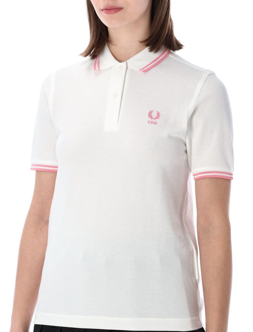 Comme Des Garçons Fred Perry Pique Contrasting Trim Polo