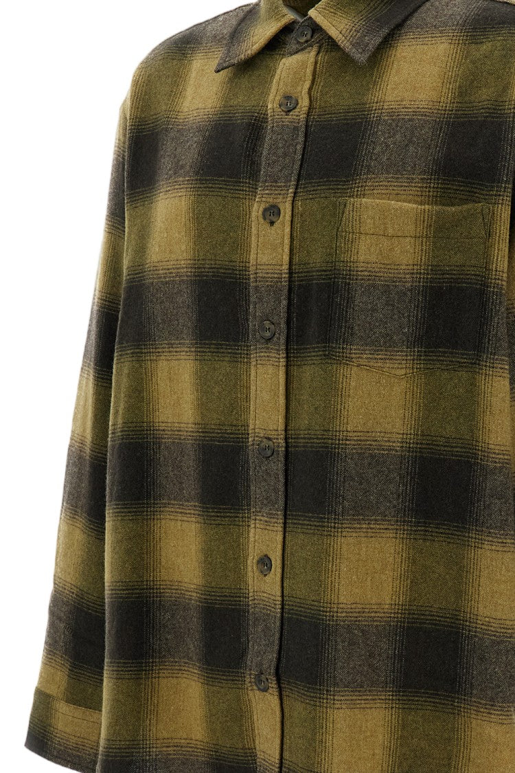 A.P.C. Green Malaury Plaid Wool-Blend Overshirt