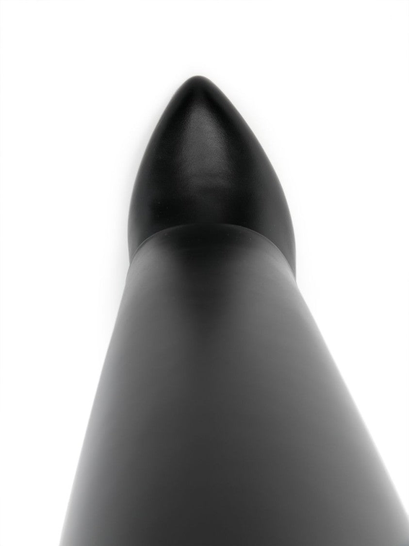 Givenchy Black Pointed Toe Gold-Tone Detail Boots