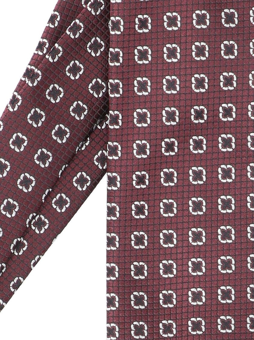 Zegna Floral Tie – Brown