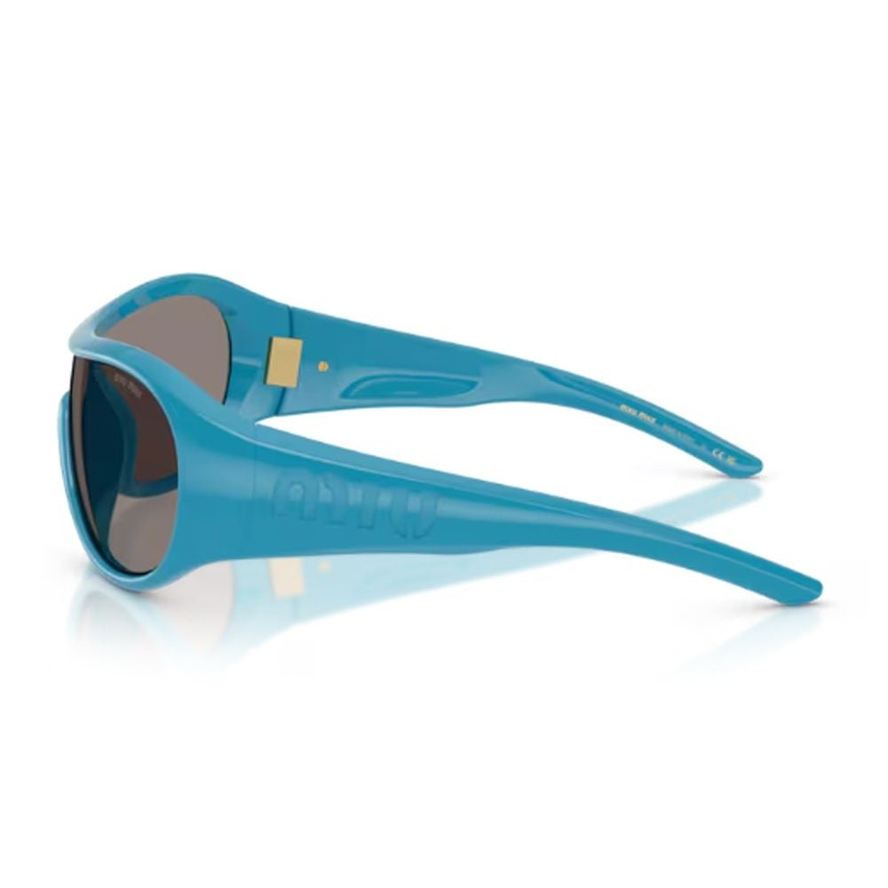 Miu Miu Oversized Mask Sunglasses With Glossy Acetate Frame