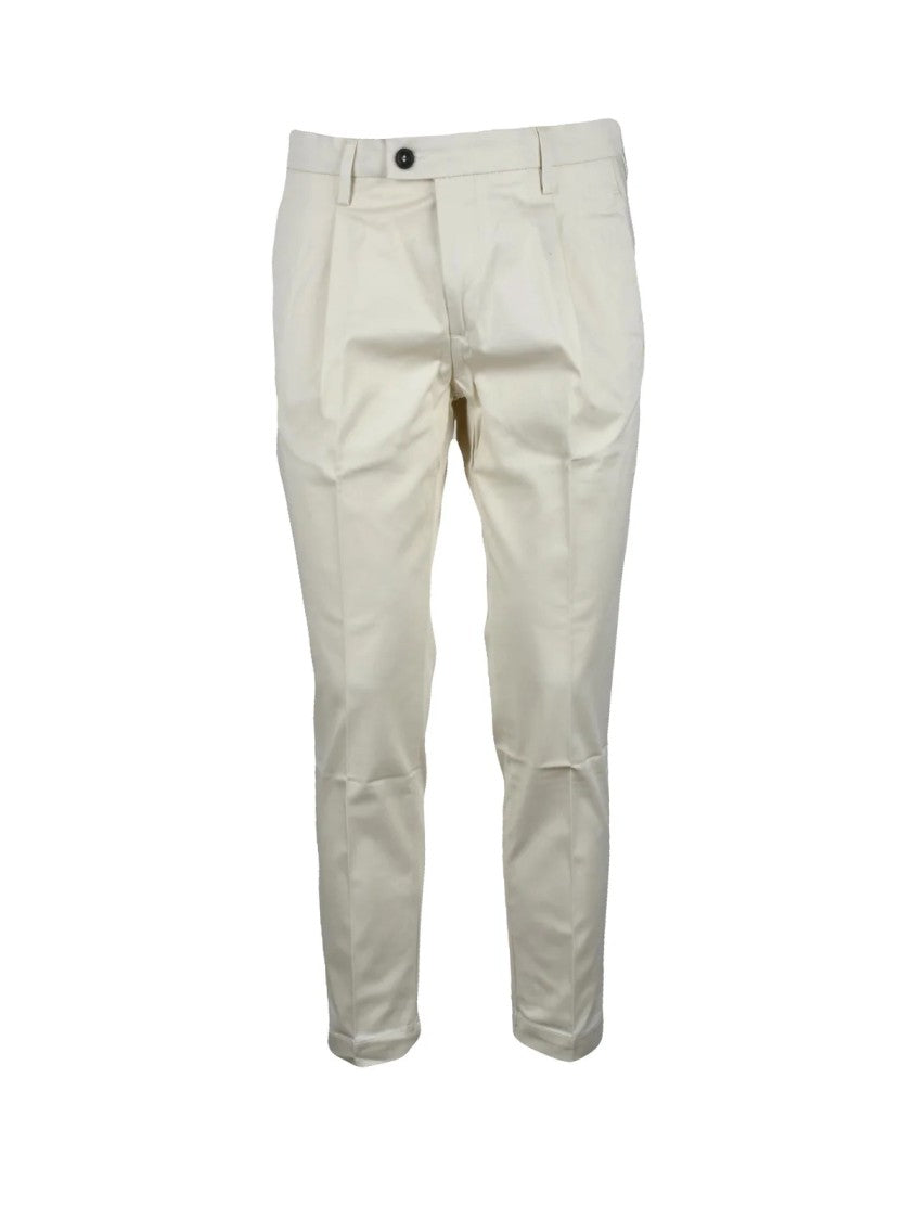 Bro Ship Cotton Stretch Trousers With Classic Design And Flexible Fit