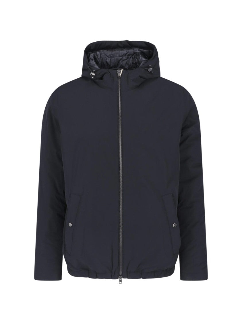 Herno Black Resort 4-Way Nylon Hoodie