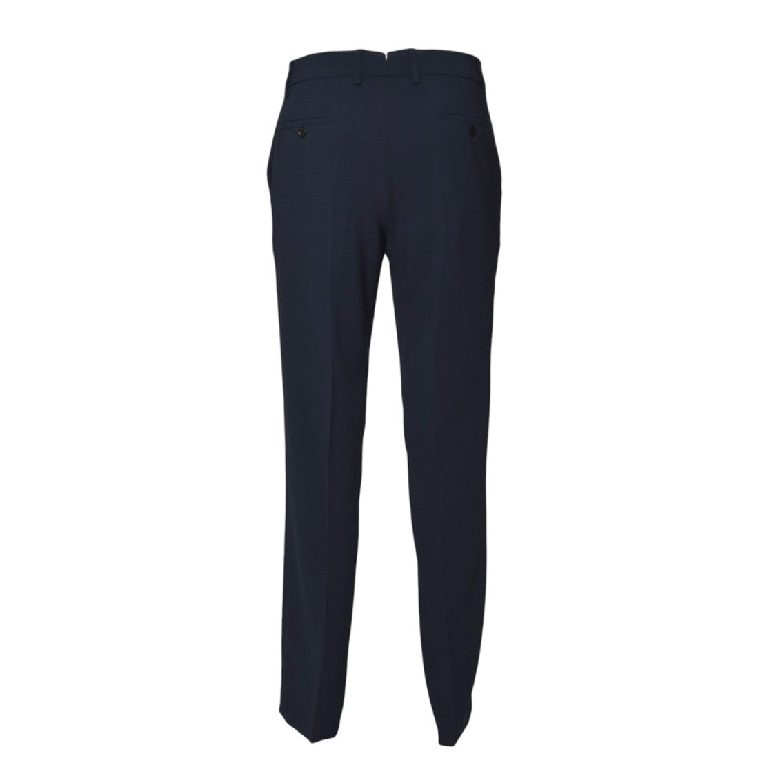 Aspesi Dark Blue Crepe Cady Trousers