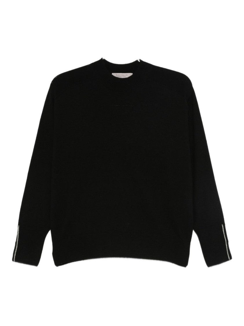 Dexterior Cashmere Blend Sweater With Classic Crew Neckline