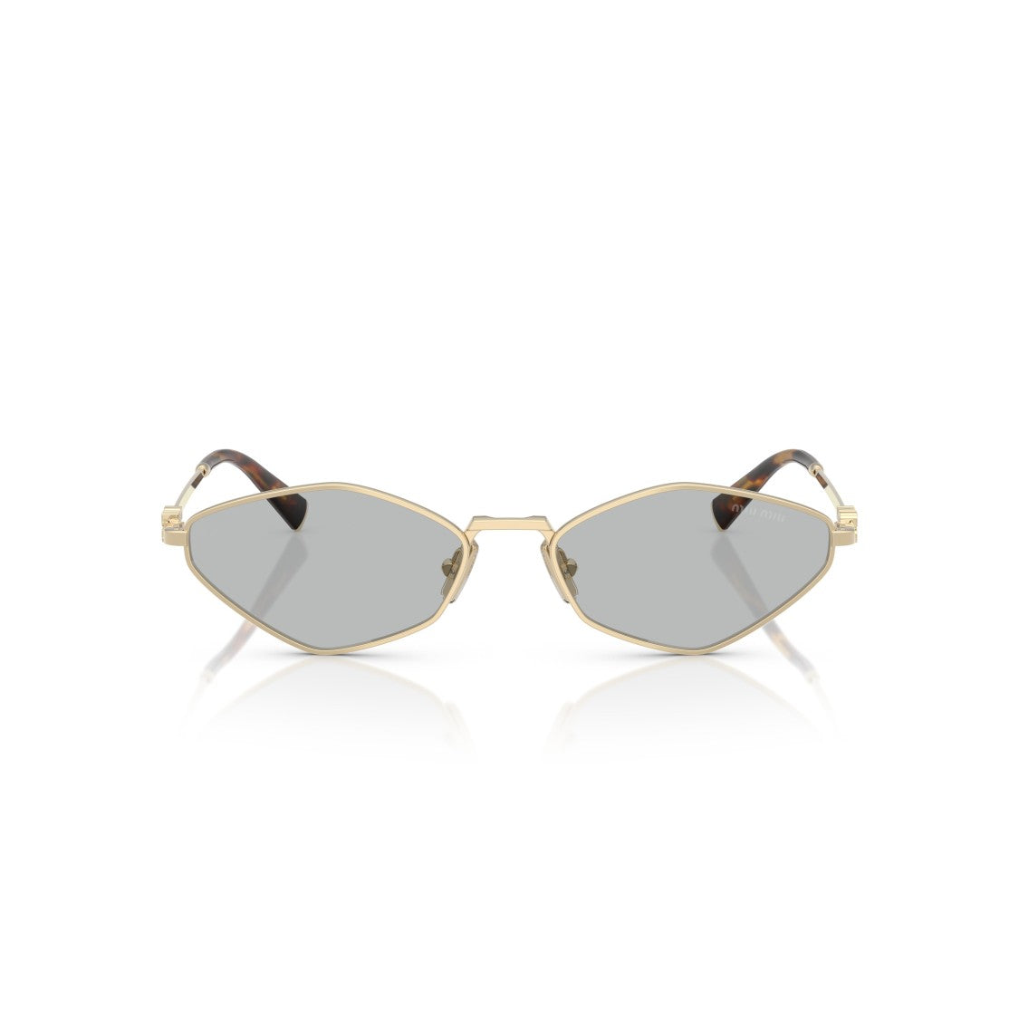 Miu Miu 0Mu 56Zs Angular Geometric Metal Sunglasses
