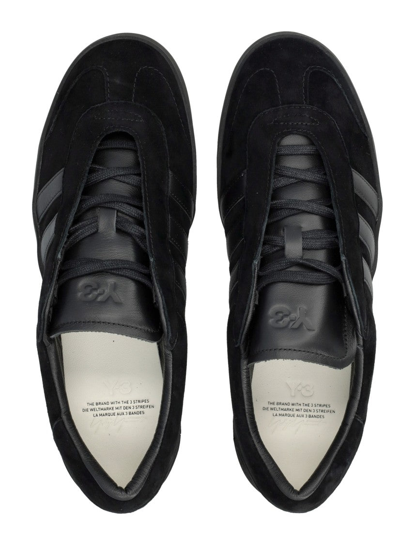Y-3 Gazelle Black Leather Sneakers