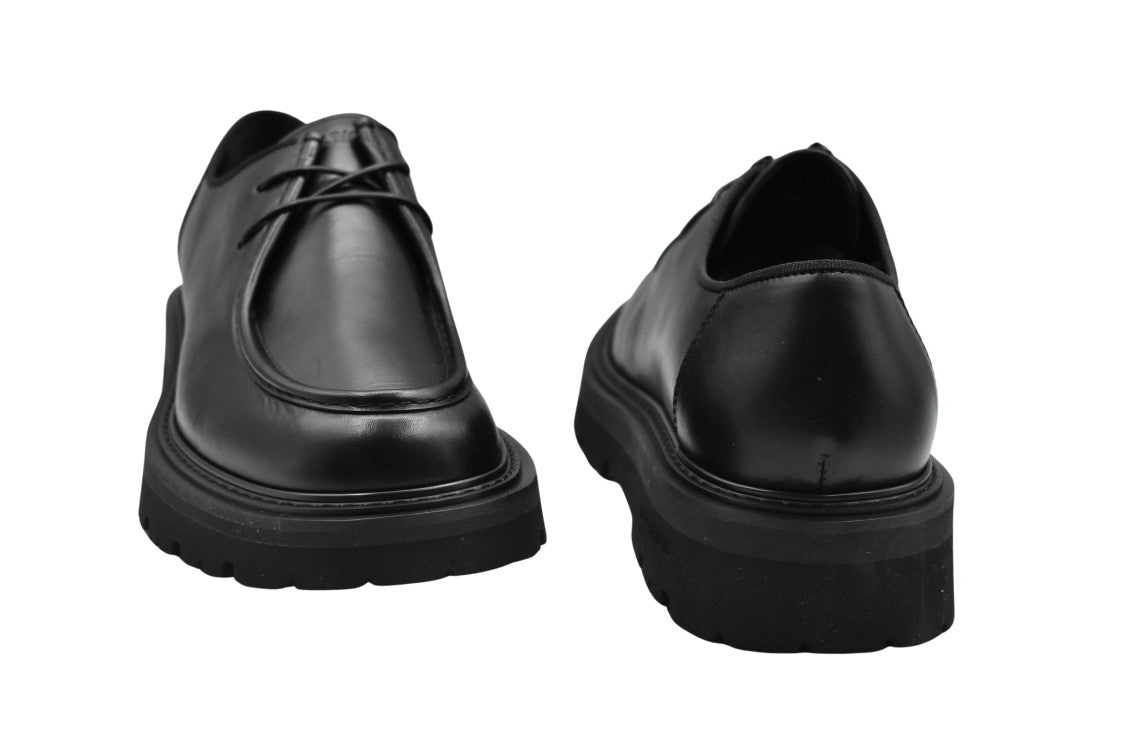 Woolrich Black Leather Lace-Up Shoes