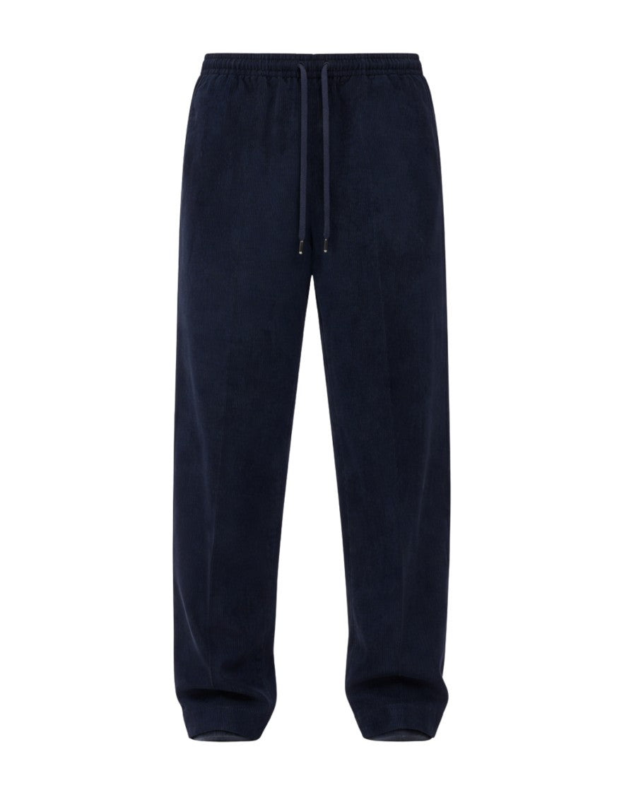 Costumein Blue Elastic Waistband Cotton Pants