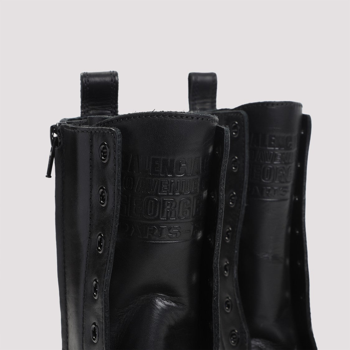 Balenciaga Truck Black Leather Boots