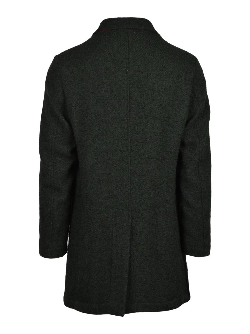 Gih Green Wool-Alpaca Blend Coat
