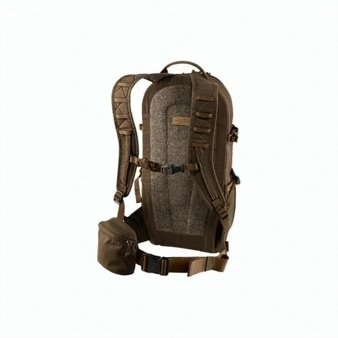 Fjallraven Structured Brown Backpack With Leather Patch Detail
