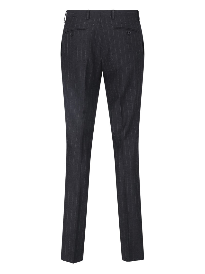 Tagliatore Grey Virgin Wool Single-Breasted Suit