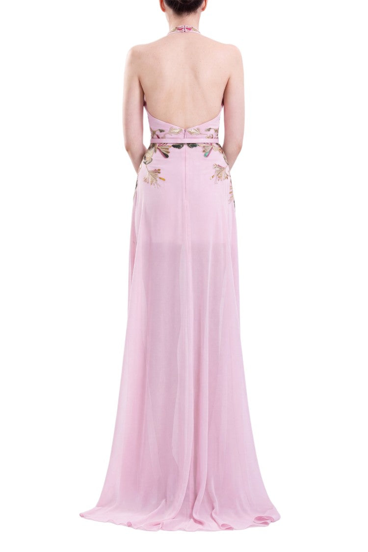 Saiid Kobeisy Embroidered Georgette Dress