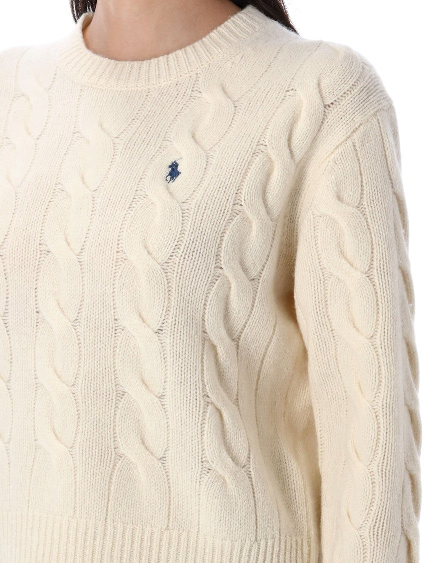 Polo Ralph Lauren Crop Knit Cable Sweater